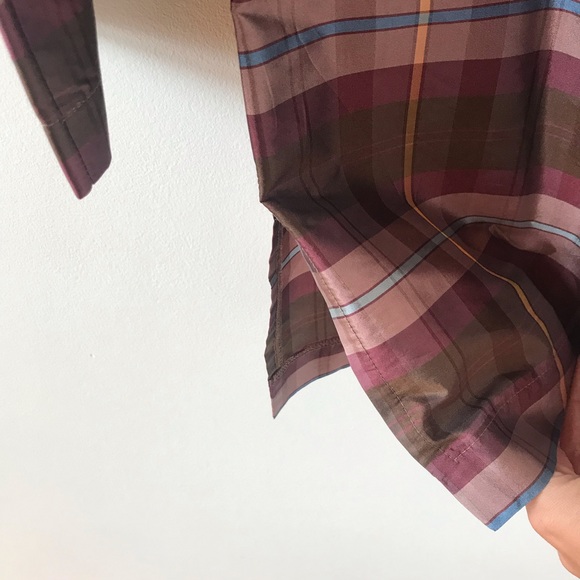 Devon Baer tartan ruffle neck blouse - Picture 6 of 11